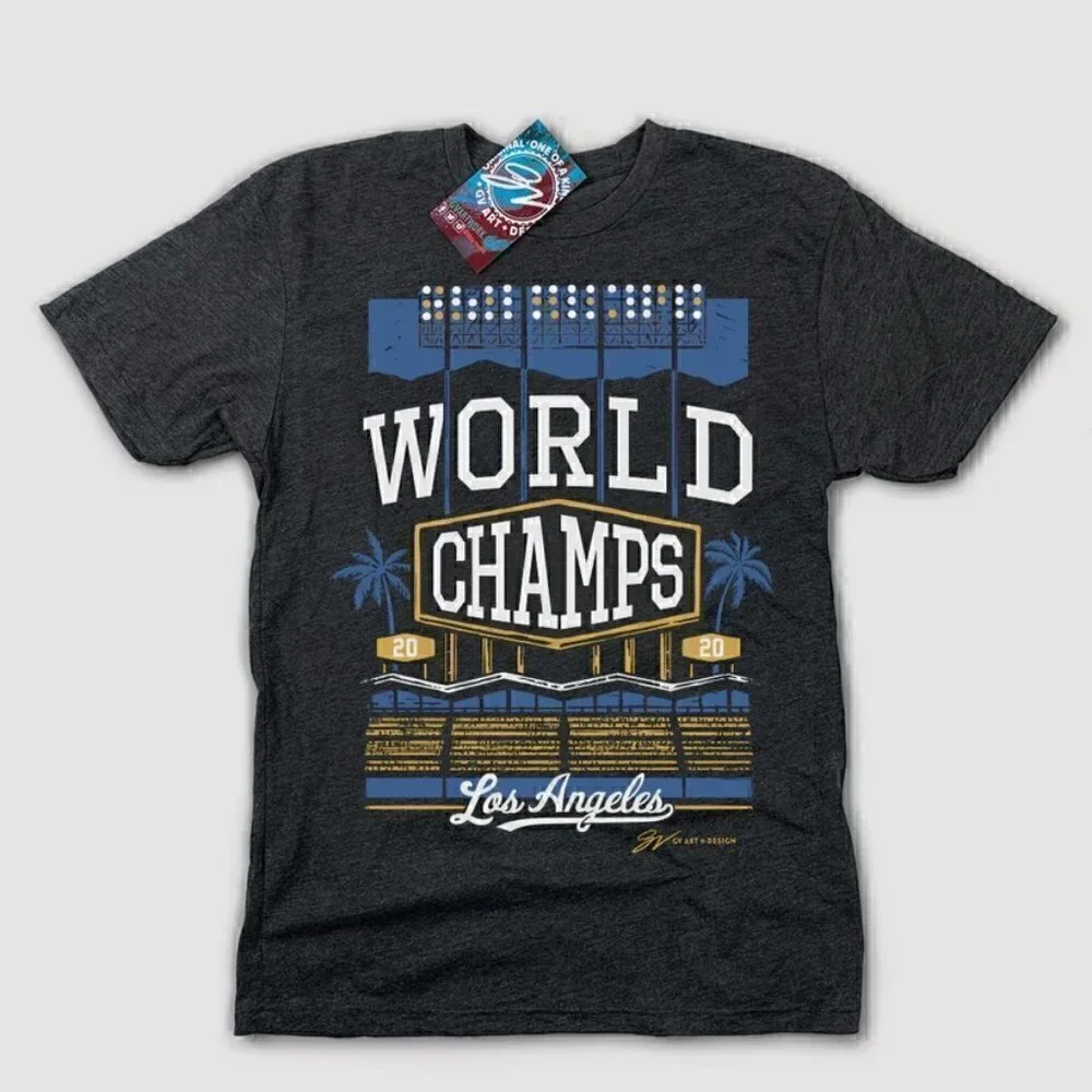 NWT GV Art + Design LA World Champs 2020 Tee Shirt M‌‌‌